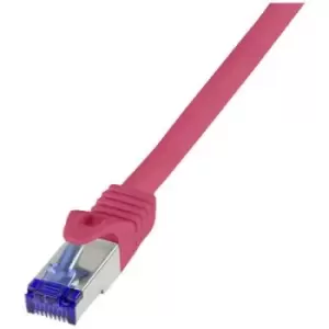 LogiLink C6A094S RJ45 CAT 6A S/FTP 10 m Red
