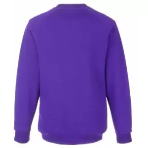 Fruit Of The Loom Childrens Unisex Raglan Sleeve Sweatshirt (12-13) (Purple)