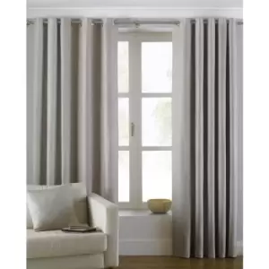 Riva Home Atlantic Eyelet Ringtop Curtains (168 x 229cm) (Natural) - Natural