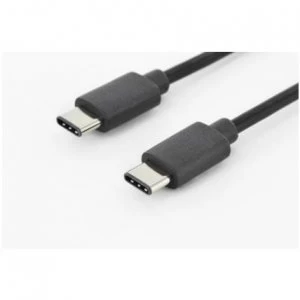 ASSMANN Electronic 1m USB 3.1 C - C USB cable 3.2 Gen 2 (3.1 Gen 2) USB C Black