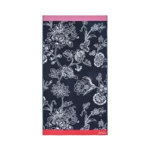 Joules Indienne Floral Hand Towel, Navy