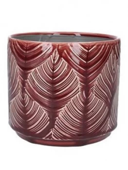 Gisela Graham Medium Berry Leaf Ceramic Pot