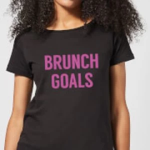 Brunch Goals Womens T-Shirt - Black - 5XL
