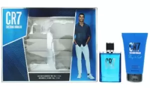 Grooming Sets for Men, Cr7 Gift Set (EDT 100ml Shower Gel 150ml & Body Spray 150ml), Orange, Cristiano Ronaldo
