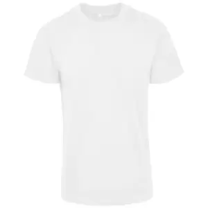 Build Your Brand Unisex Adults Premium Combed Jersey T-Shirt (S) (White)