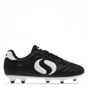 Sondico Strike Firm Ground Football Boots - Black/White