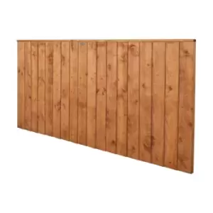 Forest Garden - Forest 6' x 3' Vertical Closeboard Fence Panel (1.83m x 0.93m) - Golden Brown
