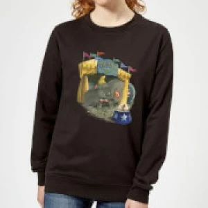 Dumbo Circus Womens Sweatshirt - Black - XL