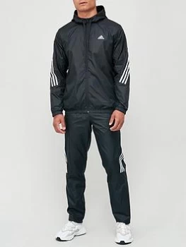 adidas MTS Woven Hooded Track Suit - Black Size XS Men