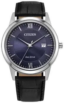 Citizen AW1780-09L Mens Eco-Drive Blue Dial Black Watch