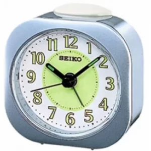 Seiko QHE121S Luminious Alarm Clock Silver