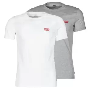Levis 2PK CREWNECK GRAPHIC mens T shirt in White. Sizes available:XS