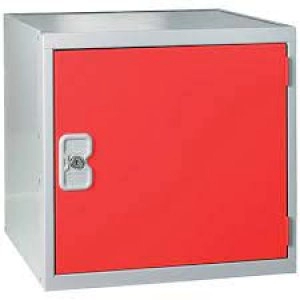 One Compartment Cube Locker D380mm Red Door MC00095
