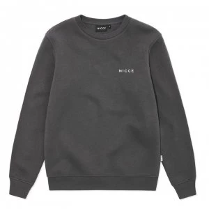 Nicce Chest Logo Sweatshirt Mens - Grey