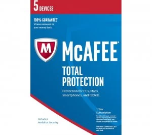 Mcafee Total Protection 2016 5 users for 1 year
