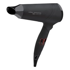 VSDR5837 Hydra Glass Hairdryer with 2 Speed Settings and 2200W in Black