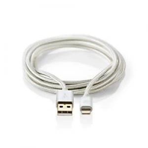 Nedis USB Type-A to Lightning Cable NED002 3m White