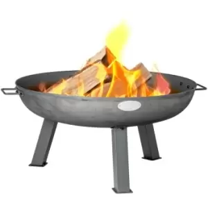 Harbour Housewares - Cast Iron Garden Fire Pit - 75cm - Grey