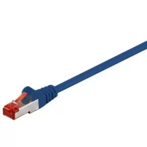 Goobay RJ45 S/FTP CAT 6 Network Cable - 1m - Blue