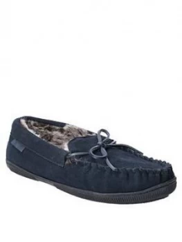 Hush Puppies Ace Borg Lined Slippers - Navy