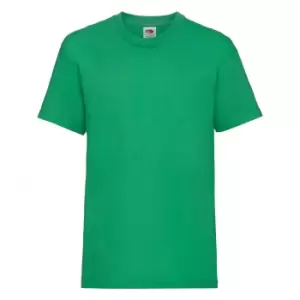 Fruit Of The Loom Childrens/Kids Unisex Valueweight Short Sleeve T-Shirt (12-13) (Kelly Green)