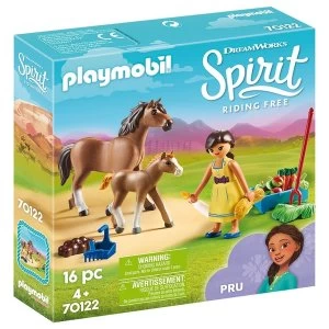 Playmobil - DreamWorks Spirit Pru with Horse and Foal Playset