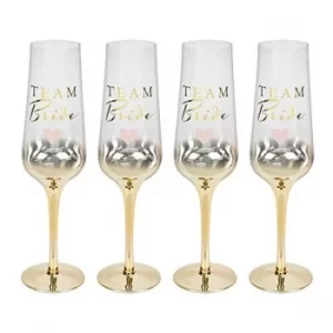 Amore By Juliana Bridal Shower Set of 4 Prosecco Glasses