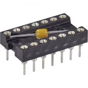 IC socket Contact spacing 7.62mm Number of pins 16 MPE Garry