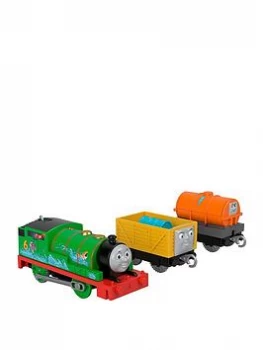 Thomas & Friends Large Motorised Percy With Troublesome Truck
