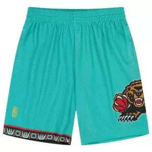 Mitchell And Ness Nba Vancouver Grizzlies Swingman Shorts, Teal, Male, Shorts, SMSHGS18259-VGRTEAL9