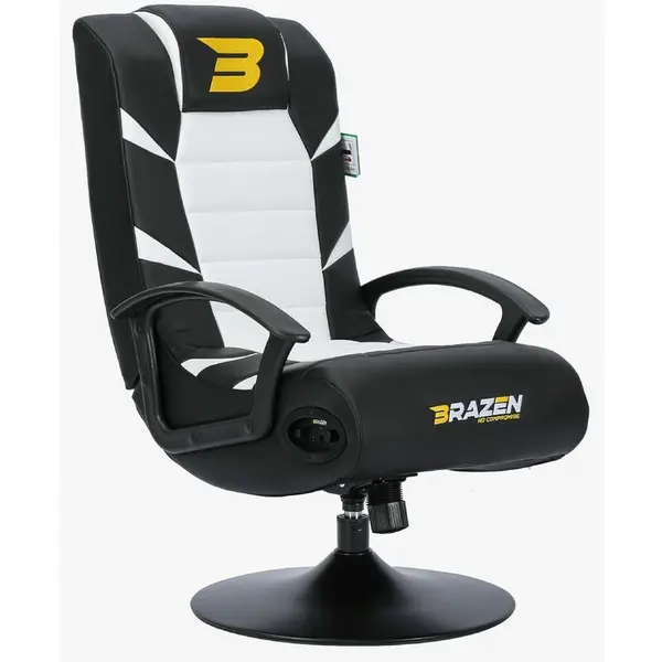 Brazen Brazen Pride 2.1 Gaming Chair - White 274043