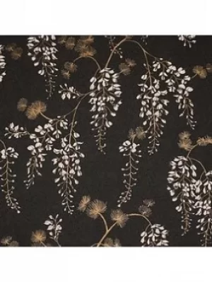 Arthouse Arthouse Wisteria Floral Black/Gold Wallpaper
