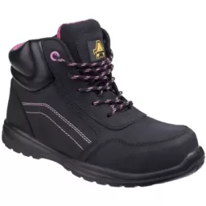 Amblers Safety Womens/Ladies Composite Safety Boots With Side Zip (7 UK) (Black) - Black