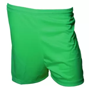 Precision Childrens/Kids Micro-Stripe Football Shorts (M-L) (Green)