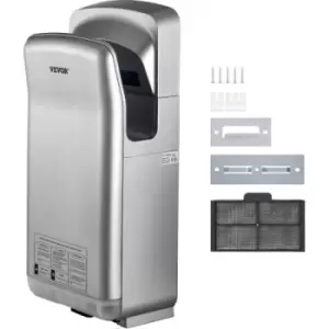 VEVOR Jet Hand Dryer, Premium Electric Commercial Blade Hand Dryer, ABS Air Dryer Hand with HEPA Filtration Wall Mount Hand Dryer, 2KW 220V Vertical H