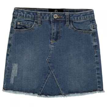 Firetrap Denim Mini Skirt Junior Girls - Mid Wash
