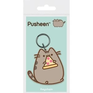 Pusheen - Pizza Keychain