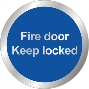 Signslab 76mm Fire Door Keep Locked