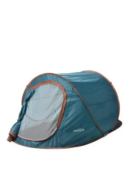 Redcliffs 2 Person Pop Up Camping Tent Blue