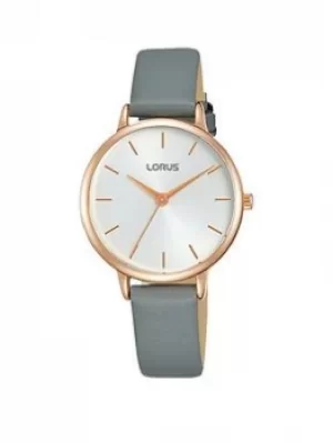 Lorus Classic Grey Strap Watch, Grey, Women