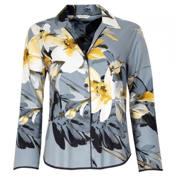 Cyberjammies Printed Long Sleeve Pyjama Set - Charcoal Floral