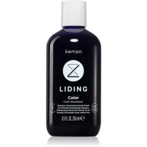 Kemon Liding Color Cold Shampoo Brassy Tones Neutralizing Shampoo 250ml
