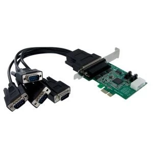 4 Port Native PCI Express RS232 Serial Adapter Card with 16950 UART