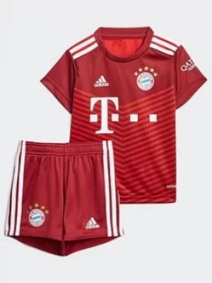 adidas Fc Bayern 21/22 Home Baby Kit, Red, Size 9-12 Months