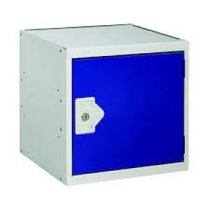 One Compartment Cube Locker D450mm Blue Door MC00097