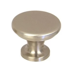 BQ Satin Nickel effect Round Internal Knob Cabinet knob D37.1 mm