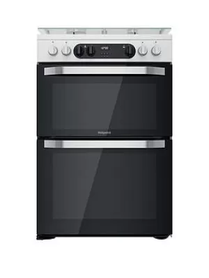 Hotpoint HDM67G9C2CW Double Oven Dual Fuel Cooker