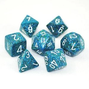 Chessex Speckled Poly 7 Dice Set: Sea
