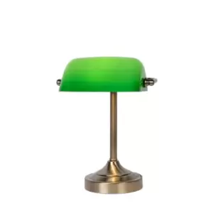 Banker Classic Desk Lamp - 1xE14 - Bronze