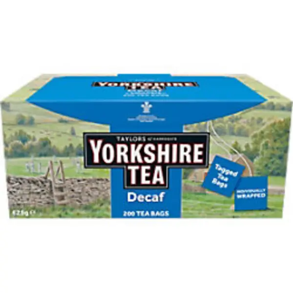 Yorkshire Tea Decaf 200x Tagged Tea Bags